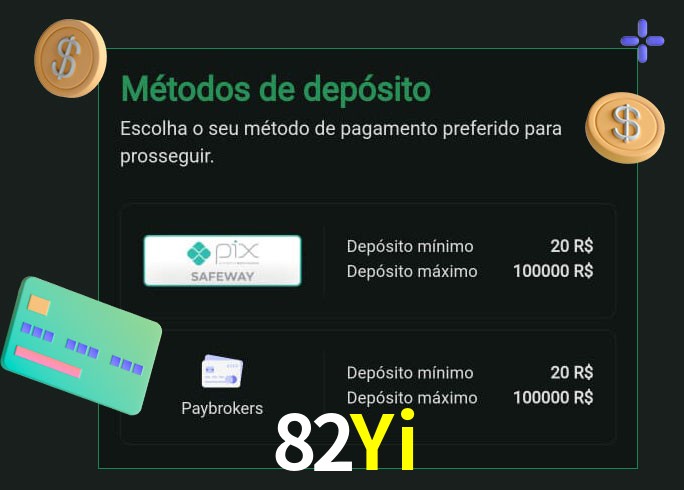 O cassino 82Yi oferece uma grande variedade de métodos de pagamento